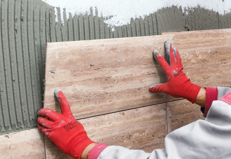 Tile Professionals Working